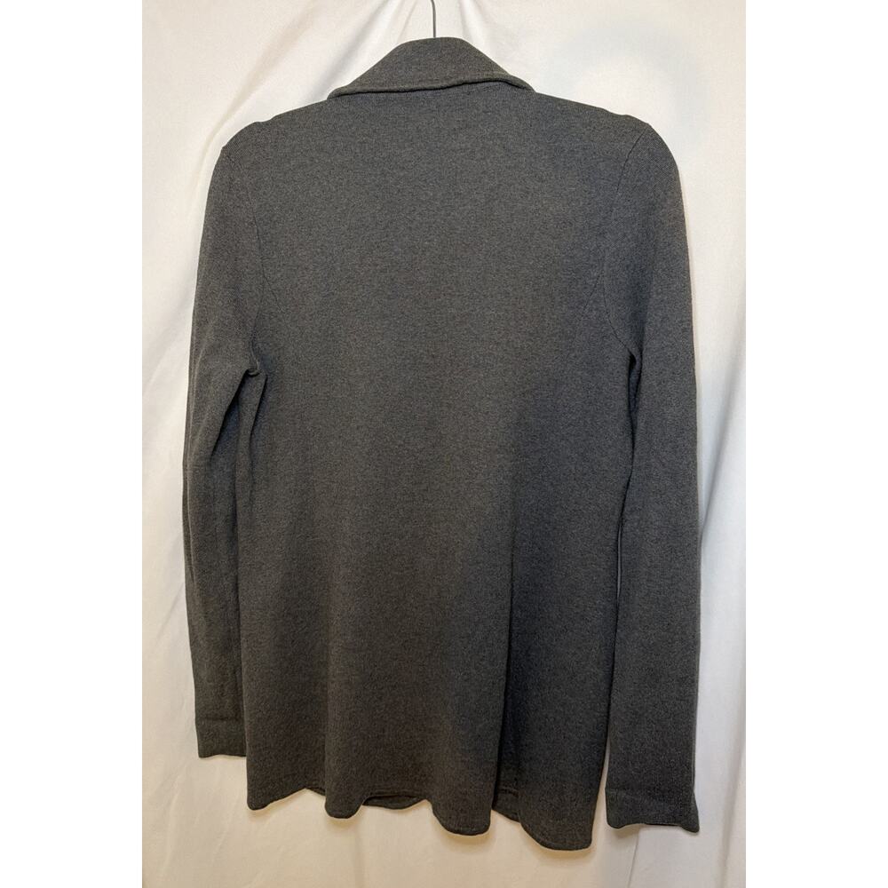 Lauren Ralph Lauren Sweater Cardigan Womens Sz L Gray Knit Blazer Jacket - Picture 3 of 7
